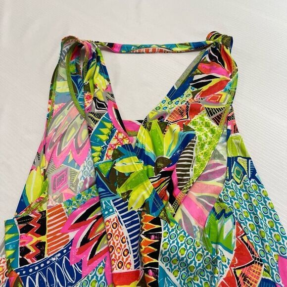 Trina Turk Bora Bora Drape Back Tank Top Size Medium - Picture 6 of 6